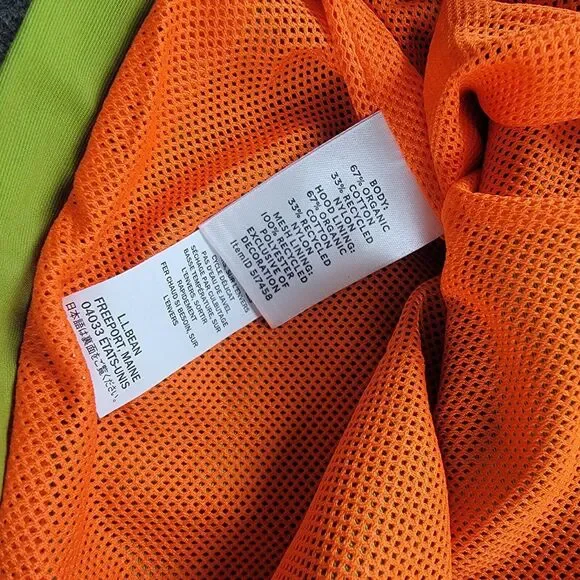 LL Bean x Todd Snyder Anorak 1/2 Zip Pullover Jacket size XS Yellow Green NWT